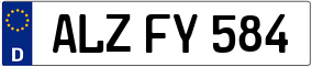 Trailer License Plate